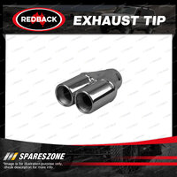 Redback Exhaust Tip Y-Piece Inner Cone Straight Cut Rolled In - Stainless Steel