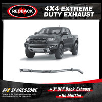 Redback 3" DPF Back Exhaust No Muffler for Ford Ranger Raptor PX Mk3 2.0L 18-22