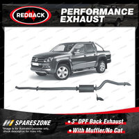 Redback 3" DPF Back Exhaust With Muffler No Cat for Volkswagen Amarok 2H 2.0L