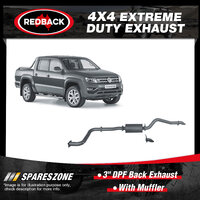 Redback 3" DPF Back Exhaust 4 Bolt With Muffler for Volkswagen Amarok 2H 3.0L