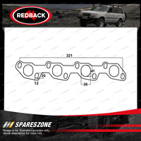 Redback DSF Exhaust Manifold Gasket for Toyota Hilux 4 Runner 2.0 2.4 2.8 3.0L