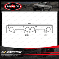 Redback DSF Exhaust Manifold Gasket for Isuzu 4ZB1 4ZC1 4ZD1 4ZE1 4 Cylinders