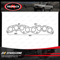 Redback DSF Exhaust Manifold Gasket for Daihatsu 5R 4 Cylinders Round Port