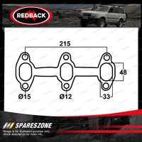 Redback DSF Exhaust Manifold Gasket for Toyota 4 Runner 3.0L V6 3VZ 24V Cemjo