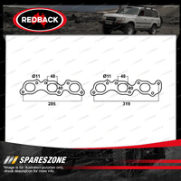 Redback DSF Exhaust Manifold Gasket for Toyota Landcruiser FZJ 70 75 80 FZJ100