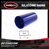 Redback 2" Silicone Hose - Length 76mm Straight Blue Chemical Resistance