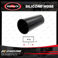 Redback 2" Silicone Hose - Length 76mm Straight Black Chemical Resistance