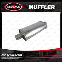 Redback Universal Muffler - 5" x 3" Oval 12" Long 1 3/4" Centre/Centre