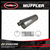 Redback Universal Muffler - 6" Round 24" Long 2" Offset/Offset Triflow