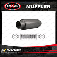 Redback Universal Muffler - 5" Round 12" Long 2 1/2" Centre/Centre Megaflow