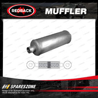 Redback Universal Truck Muffler - 8" Round 24" Long ID 3" C/C O/Cham/Baff