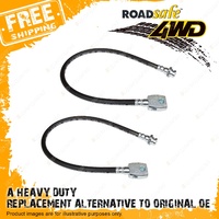 Roadsafe Front 3-4"Lift Rubber Extended Brake line for Toyota Landcruiser 80 105