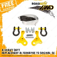 Roadsafe Recovery Tow Point Kit for Toyota Landcruiser 70 Series Shackles+Bridle