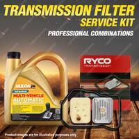 Ryco Transmission Filter + Full Synthetic Oil Kit for Audi A4 B5 4Cyl 1.8L 95-99