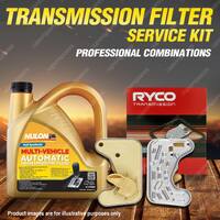 Ryco Transmission Filter + SYN Fluid Kit for Renault R21 Megane Cabriolet R52