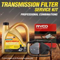 Ryco Transmission Filter + SYN Fluid Kit for Bmw X3 E83 X5 E53 Metal Pan TD