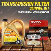 Ryco Transmission Filter + SYN Fluid Kit for Renault R21 Fuego VF113 4Cyl 80-94