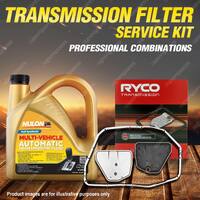 Ryco Transmission Filter + SYN Fluid Kit for Audi A8 D3 4.2L 6.0L FSI Qt