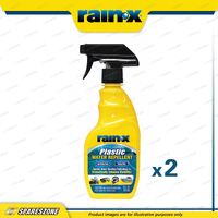 2x Rain-X Plastic Water Repellents Trigger Pack 355ML Water Repelling Technology