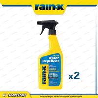 2 x Rain-X Original Glass Water Repellents Aerosol Spray Trigger Pack 473ML