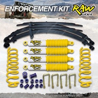 Raw Nitro Max Shocks Coil Leaf 50mm Lift Kit for Landcruiser FZJ78 HZJ78 VDJ78