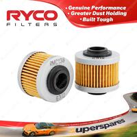 1 x Ryco Motorcycle Oil Filter RMC138 - Cartridge Type Filter Premium Quality