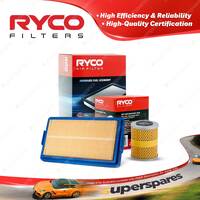 Ryco Oil Air Filter for BMW 635Csi E24 6cyl 3.4L Petrol M30B34 02/1979-10/1981