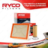 Ryco Oil Air Filter for Ssangyong Actyon A200 TDI Kyron D100 Stavic A100 XDi