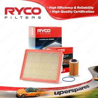 Ryco Oil Air Filter for Saab 9-3 2.8T 184kW V6 2.8L Petrol B284L 02/2005-06/2010