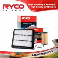 Ryco Oil Air Filter for Hyundai Sonata NF Grandeur TG V6 Petrol G6DB G6DA