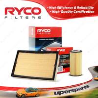 Ryco Oil Air Filter for Volvo S60 RS59 5cyl 2.4L Petrol B5254T2 B5244T