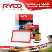 Ryco Oil Air Filter for Mini Cooper S Jcw R52 R53 4cyl 1.6L Petrol W11B16