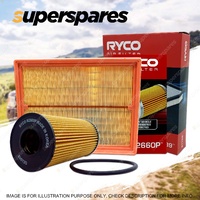 Ryco Oil Air Filter for Nissan Navara NP300 4cyl 2.3L Turbo Diesel YS23 2015-On