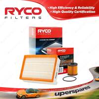 Ryco Oil Air Filter for Ford Transit VM V348 RWD 4cyl 2.4L 6T 10/2006-On