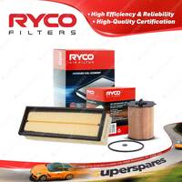 Ryco Oil Air Filter for Peugeot 207 A7 307 T5 HDI 4cyl 1.6L DV6TED4