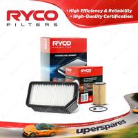 Ryco Oil Air Filter for Kia Soul AM 4cyl 1.6L Turbo Diesel D4FB 04/2009-On