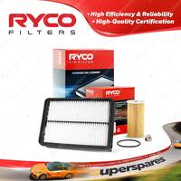 Ryco Oil Air Filter for Hyundai Santa Fe DM 4cyl 2.2L D4HB 09/2012-On