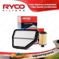 Ryco Oil Air Filter for Holden Captiva CG II 4cyl 2.2L Z22D1 02/2011-On