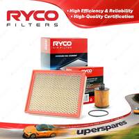 Ryco Oil Air Filter for Saab 9-3 1.9 TTiD 4cyl 1.9L Z19DTR 05/2008-12/2010