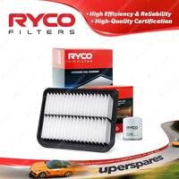 Ryco Oil Air Filter for Ford Falcon FG II X 4cyl 2L Petrol EcoBoost 12-14 14-On