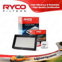 Ryco Oil Air Filter for Ford Laser KJ KL KM KN 4cyl 1.8L 1.6L Petrol BPD B6-D