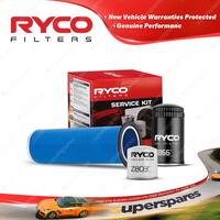 Ryco Oil Air Fuel Filter Service Kit for Ford Tractor 6640S SL 7740S SL 7740SLE