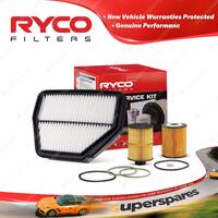 Ryco Oil Air Fuel Filter Service Kit for Holden Captiva CG 05/2007-01/2011