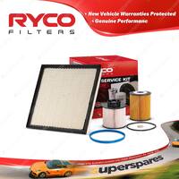 Ryco Oil Air Fuel Filter Service Kit for Holden Cruze JG 06/2009-02/2011