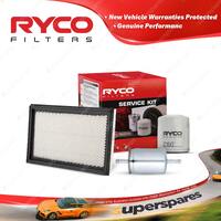 Ryco Oil Air Fuel Filter Service Kit for Holden Sport VP Statesman VQ VR VS