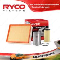 Ryco Oil Air Fuel Filter Service Kit for Jeep Cherokee KK 03/2008-05/2014