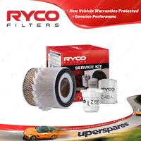 Ryco Oil Air Fuel Filter Service Kit for Mazda E1800 E2000 Ezyloader 1984-2003