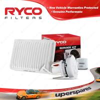 Ryco Oil Air Fuel Filter Service Kit for Mazda Mazda 2 DE 09/2007-11/2014