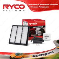 Ryco Oil Air Fuel Filter Service Kit for Mitsubishi Triton MK 1996-2006