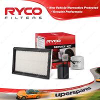 Ryco Oil Air Fuel Filter Service Kit for Subaru Forester SF5 GT Turbo